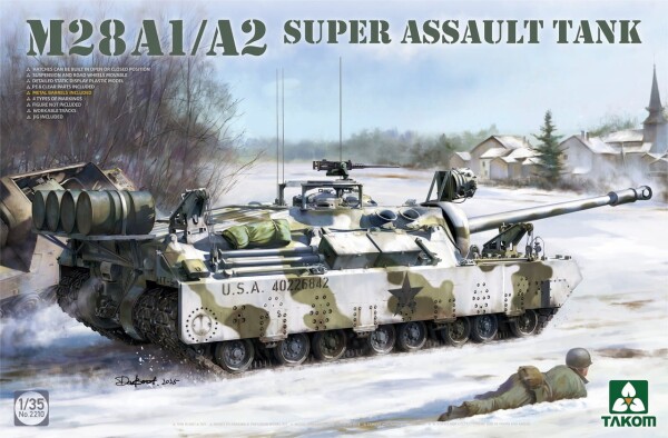 Сборная модель 1/35 Набор сверхтяжелый танк T28 + Super Assault Tank M28 A1/A2 Takom 2209W детальное изображение Бронетехника 1/35 Бронетехника