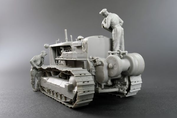 Американский тяжелый трактор с буксирной лебедкой и фигурами экипажа детальное изображение Бронетехника 1/35 Бронетехника