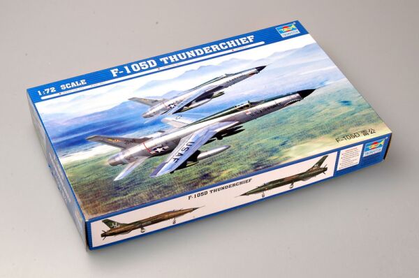 Збірна модель 1/72 Aмериканський винищувач-бомбардувальник F-105D Thunderchief Trumpeter 01617 детальное изображение Самолеты 1/72 Самолеты