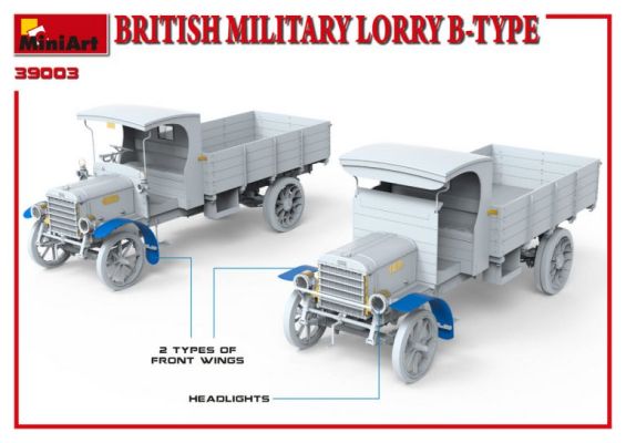 БРИТАНСЬКА ВІЙСЬКОВА ВАНТАЖІВКА B-TYPE детальное изображение Автомобили 1/35 Автомобили