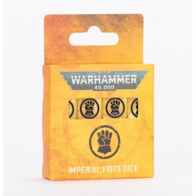 Игровые кубы Warhammer 40000: IMPERIAL FISTS DICE детальное изображение Кубы WARHAMMER 40,000
