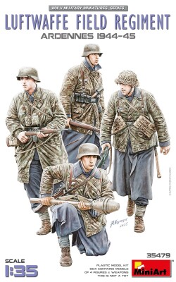 Збірна модель 1/35 Фігури Польовий полк Люфтваффе Арденни, 1944-45. MiniArt 35479 детальное изображение Фигуры 1/35 Фигуры