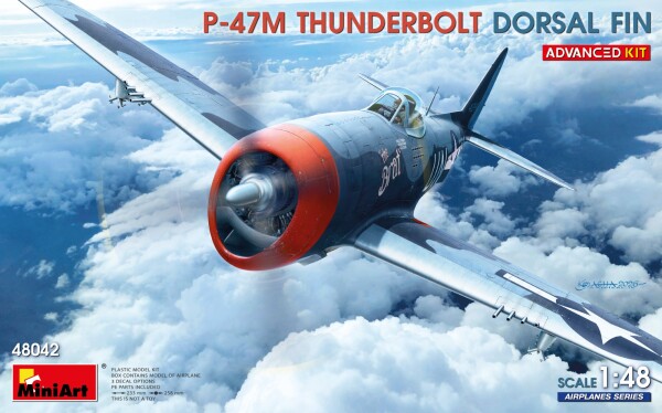 Збірна модель 1/48 Літак P-47M THUNDERBOLT. DORSAL FIN MiniArt 48042 детальное изображение Самолеты 1/48 Самолеты