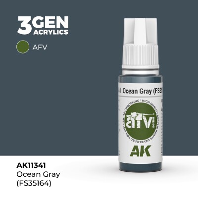 Acrylic paint OCEAN GRAY – AFV (FS35164) AK-interactive AK11341 детальное изображение AFV Series AK 3rd Generation