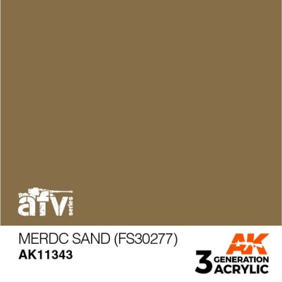 Акриловая краска MERDC SAND / Камуфляж песчаный – AFV (FS30277) АК-интерактив AK11343 детальное изображение AFV Series AK 3rd Generation