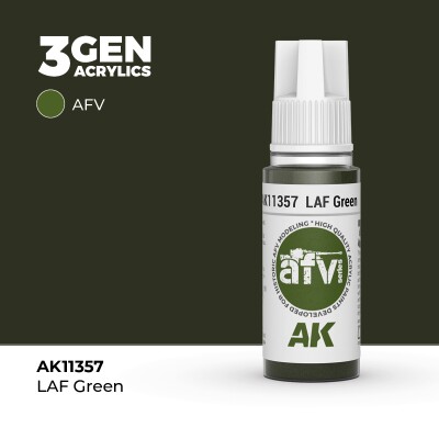 Акрилова фарба LAF GREEN / Зелений – AFV АК-interactive AK11357 детальное изображение AFV Series AK 3rd Generation