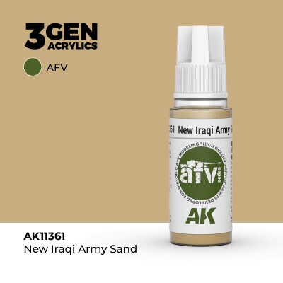 Акрилова фарба NEW IRAQI ARMY SAND / Іракський армійсько-піщаний - AFV АК-інтерактив AK11361 детальное изображение AFV Series AK 3rd Generation