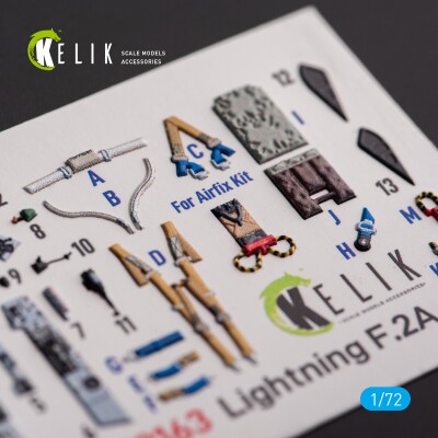 F.2A Lighting 3D decal interior for Airfix kit 1/72 KELIK K72163 детальное изображение 3D Декали Афтермаркет