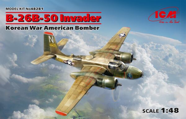 Американський бомбардувальник війни в Кореї B-26B-50 Invader детальное изображение Самолеты 1/48 Самолеты