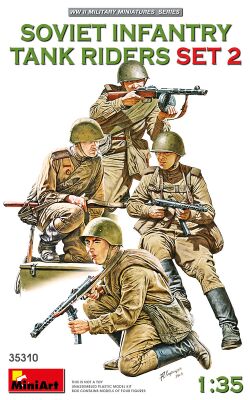 Советские Солдаты Едущие на Танке Набор 2 детальное изображение Фигуры 1/35 Фигуры