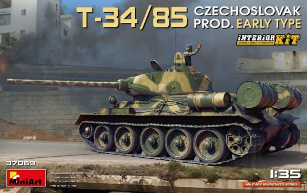 T-34/85 Czechoslovak Production. early type. with Interior детальное изображение Бронетехника 1/35 Бронетехника