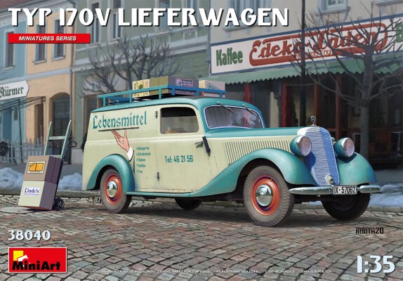 Сборная модель 1/35 Фургон тип 170V МиниАрт 38040 детальное изображение Автомобили 1/35 Автомобили