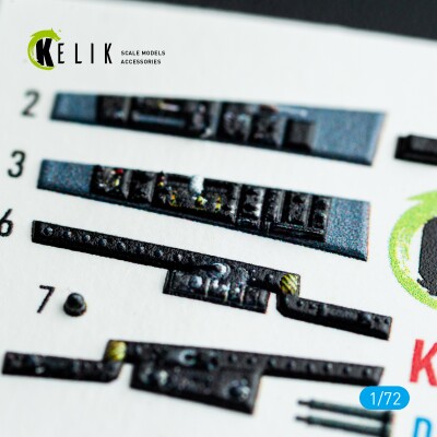 Chance Vought F-8 E Crusader 3D декаль інтер'єр для комплекту Academy 1/72 KELIK K72084 детальное изображение 3D Декали Афтермаркет