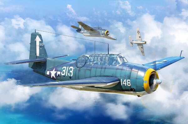 Збірна модель 1/72 Літак TBM-3 Avenger HobbyBoss 87274 детальное изображение Самолеты 1/72 Самолеты