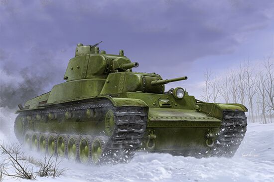 Збірна модель радянського важкого танка Т-100 детальное изображение Бронетехника 1/35 Бронетехника