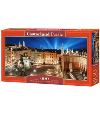 Puzzle &quot;Krakow main square at night&quot; 600 pieces детальное изображение 600 элементов Пазлы