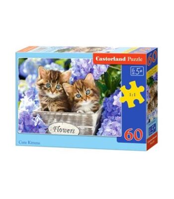 Puzzle &quot;Cute kittens&quot; 60 pieces детальное изображение 60 элементов Пазлы