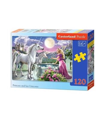 Puzzle &quot;Princess and unicorns&quot; 120 pieces детальное изображение 120 элементов Пазлы