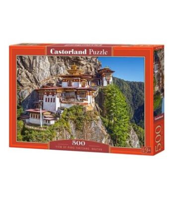 Пазл Вид на Paro Taktsang. Bhutan 500 шт детальное изображение 500 элементов Пазлы