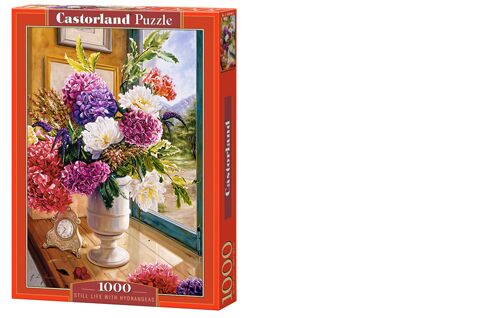 Puzzle STILL LIFE WITH HYDRANGEAS 1000 pieces детальное изображение 1000 элементов Пазлы