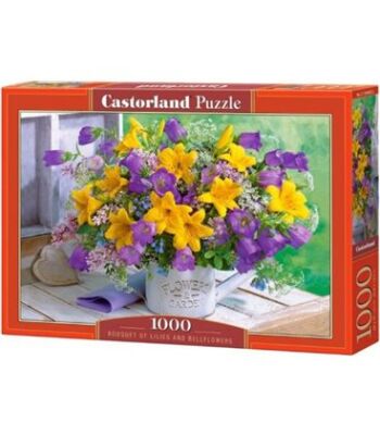 Puzzle Bouquet of lilies and bluebells 1000 pieces детальное изображение 1000 элементов Пазлы