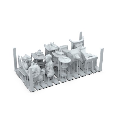 Набор 1/35 Японские пейзажи - Элементы основания (3D-печать / 11 шт.) AK-Interactive AKBIT0029 детальное изображение Наборы деталировки Диорамы