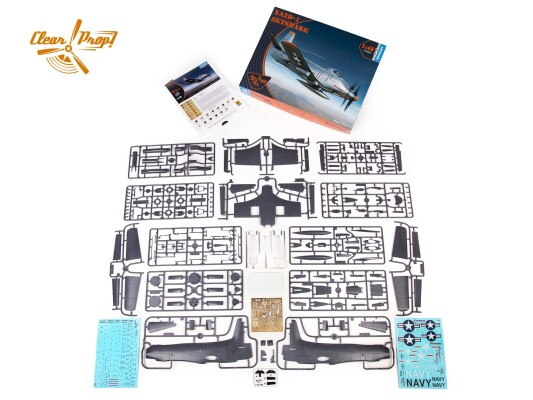 Збірна модель 1/48 Літак XA2D-1 Skyshark Clear Prop 4802 детальное изображение Самолеты 1/48 Самолеты