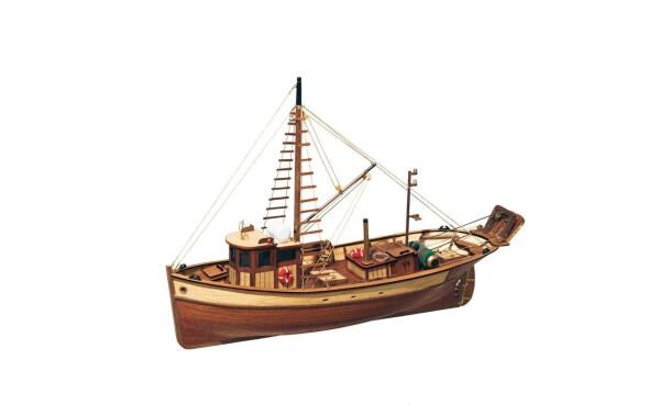 Scale wooden model 1/45 Spanish fishing boat &quot;Palamos&quot; OcCre 12000 детальное изображение Корабли Модели из дерева