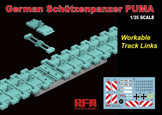 Збірна модель 1/35 Німецька БМП Schutzenpanzer PUMA з робочими траками RFM RM-5021 детальное изображение Военная техника 