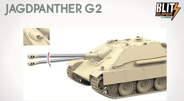 Сборная модель 1/35 САУ Ягдпантера G2 Sd.Kfz.173 Таком 35002 детальное изображение Бронетехника 1/35 Бронетехника