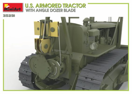 American Armored Tractor with Dozer Blade детальное изображение Бронетехника 1/35 Бронетехника