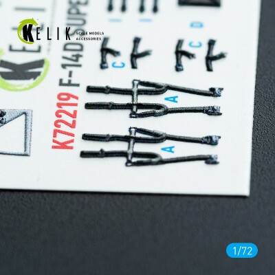 Grumman F-14 D Super Tomcat 3D декаль інтер'єр для комплекту HobbyBoss 1/72 KELIK K72219 детальное изображение 3D Декали Афтермаркет