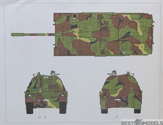 Збірна модель німецької самохідної гаубиці Panzerhaubitze 2000 детальное изображение Зенитно ракетный комплекс Военная техника