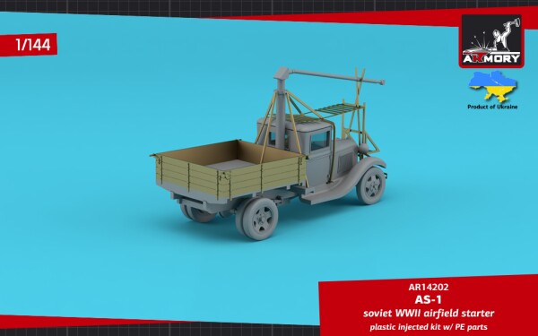 Збірна модель 1/144 Радянський аеродромний стартер АС-1 на шасі ГАЗ-АА Armory Models Group 14202 детальное изображение Автомобили 1/144 Автомобили