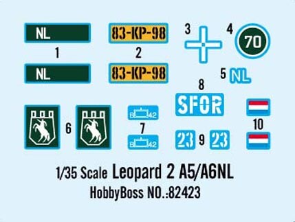 Збірна модель 1/35 Танк Leopard 2 A5/A6NL HobbyBoss 82423 детальное изображение Бронетехника 1/35 Бронетехника