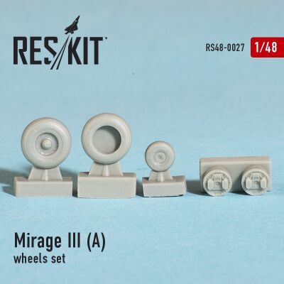 Mirage III (A) wheels set (1/48) детальное изображение Смоляные колёса Афтермаркет