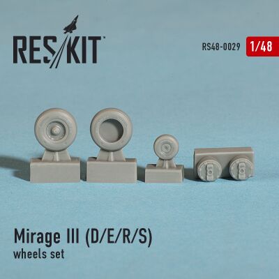 Mirage III (D/E/R/S) wheels set (1/48) детальное изображение Смоляные колёса Афтермаркет
