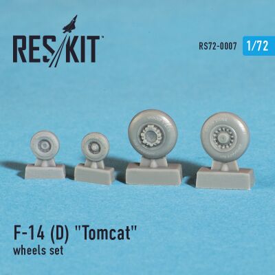 F-14 (D) &quot;Tomcat&quot; wheels set (1/72) детальное изображение Смоляные колёса Афтермаркет