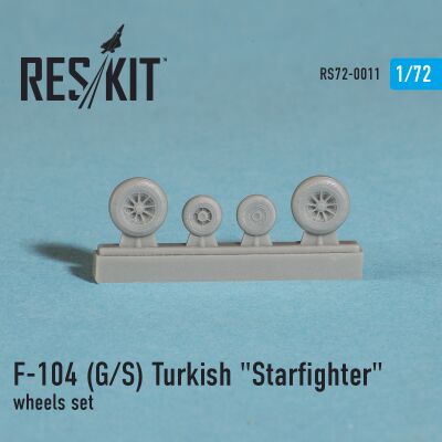 F-104 (G/S) Turkish &quot;Starfighter&quot; wheels set (1/72) детальное изображение Смоляные колёса Афтермаркет