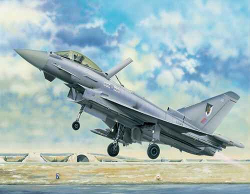 Збірна модель 1/32 Двомоторний літак і EF-2000 Eurofighter Typhoon B Trumpeter 02278 детальное изображение Самолеты 1/32 Самолеты