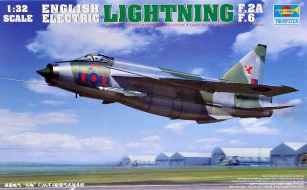 Збірна модель літака English Electric (BAC) Lightning F.2A/F.6 детальное изображение Самолеты 1/32 Самолеты