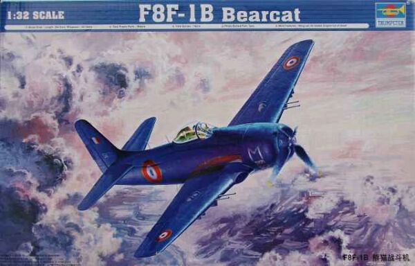 Сборная модель 1/32 Самолет F8F-1B Bearcat Трумпетер 02284 детальное изображение Самолеты 1/32 Самолеты