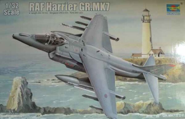 Сборная модель 1/32 Штурмой самолет RAF Harrier GR.MK7 Трумпетер 02287 детальное изображение Самолеты 1/32 Самолеты