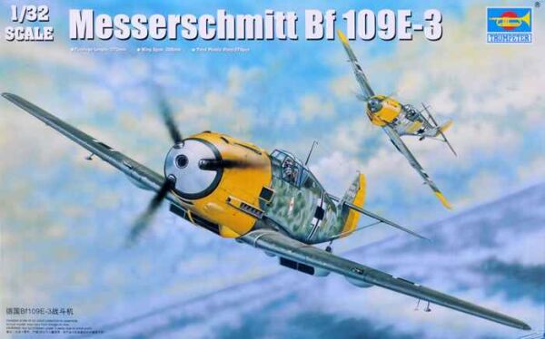 Сборная модель немецкого истребителя Messerschmitt Bf 109E-3 детальное изображение Самолеты 1/32 Самолеты
