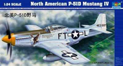 North American P-51D Mustang IV детальное изображение Самолеты 1/24 Самолеты