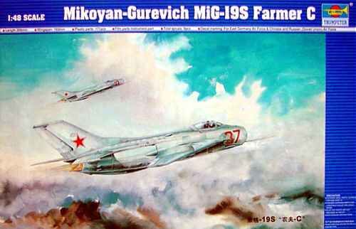 Scale model 1/48 MiG-19S Farmer C fighter jet Trumpeter 02803 детальное изображение Самолеты 1/48 Самолеты