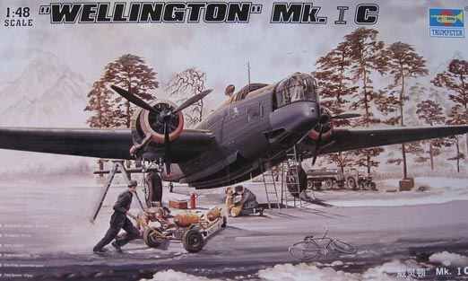 Сборная модель самолета Wellington Mk.1C детальное изображение Самолеты 1/48 Самолеты