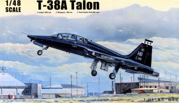 Сборная модель 1/48 Учебно-тренировочный самолет США Т-38А &quot;Food Talon&quot; Трумпетер 02852 детальное изображение Самолеты 1/48 Самолеты