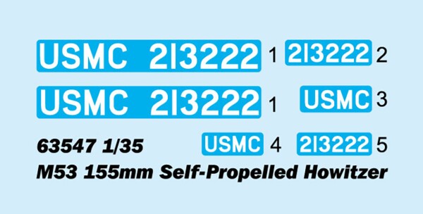 Збірна модель  1/35 Американська самохідна гаубиця M53 155мм IloveKit 63547 детальное изображение Бронетехника 1/35 Бронетехника