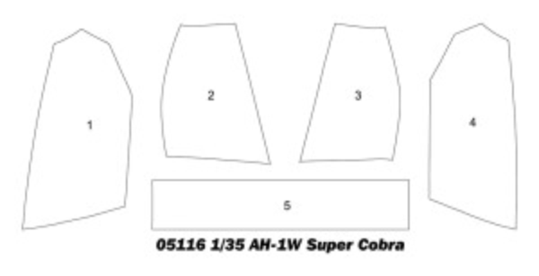 Збірна модель 1/35 Вертоліт AH-1W "Super Cobra" (пізніша версія) Trumpeter 05117 детальное изображение Вертолеты 1/35 Вертолеты